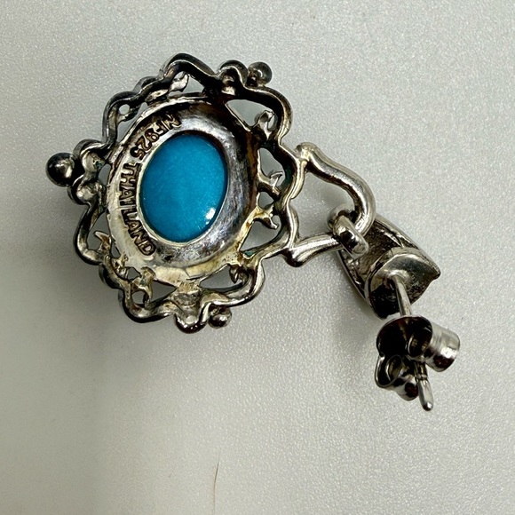 s-l400.jpg Gems En Vogue Sleeping Beauty Turquoise Earrings